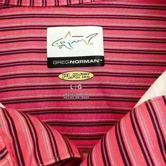 Greg Norman Men’s Golf Polo Shirt Large - Picture 4 of 7